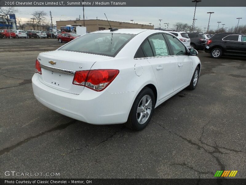 Summit White / Medium Titanium 2016 Chevrolet Cruze Limited LT