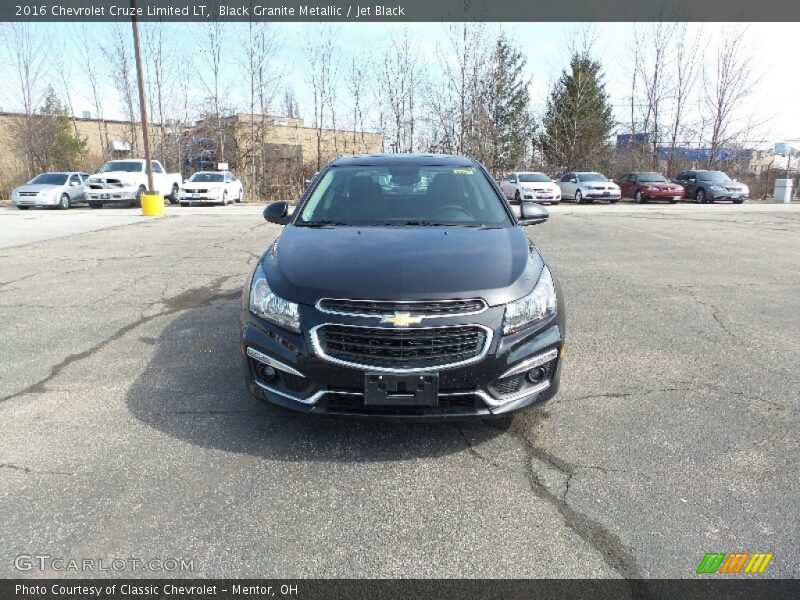 Black Granite Metallic / Jet Black 2016 Chevrolet Cruze Limited LT