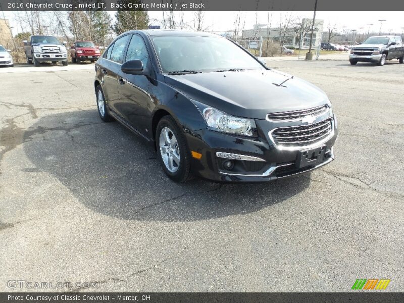 Black Granite Metallic / Jet Black 2016 Chevrolet Cruze Limited LT
