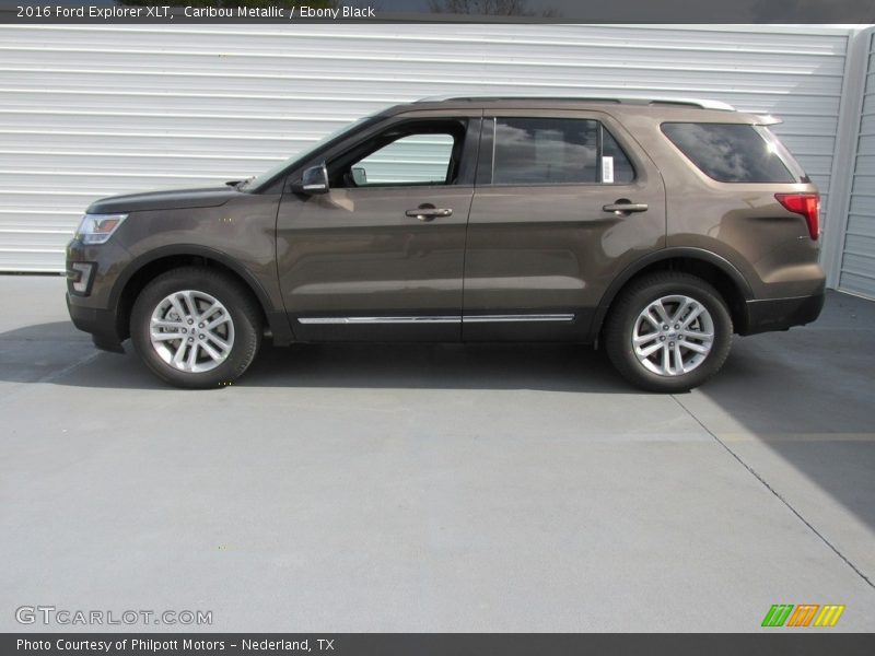 Caribou Metallic / Ebony Black 2016 Ford Explorer XLT