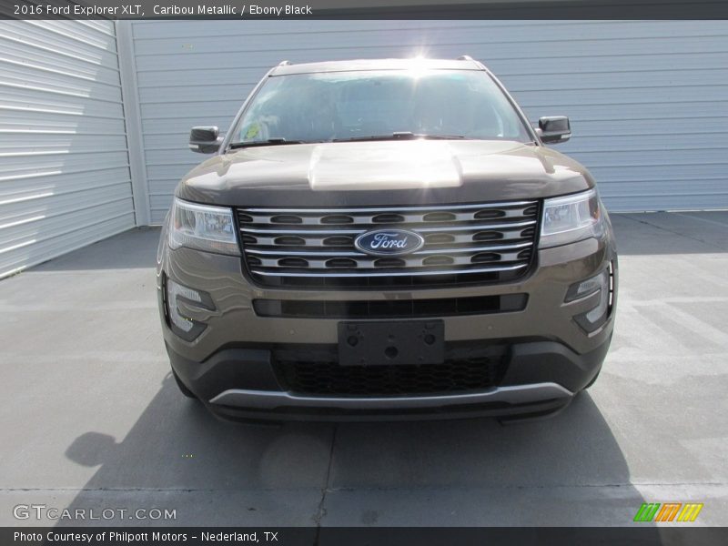 Caribou Metallic / Ebony Black 2016 Ford Explorer XLT