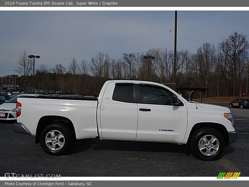 Super White / Graphite 2014 Toyota Tundra SR5 Double Cab