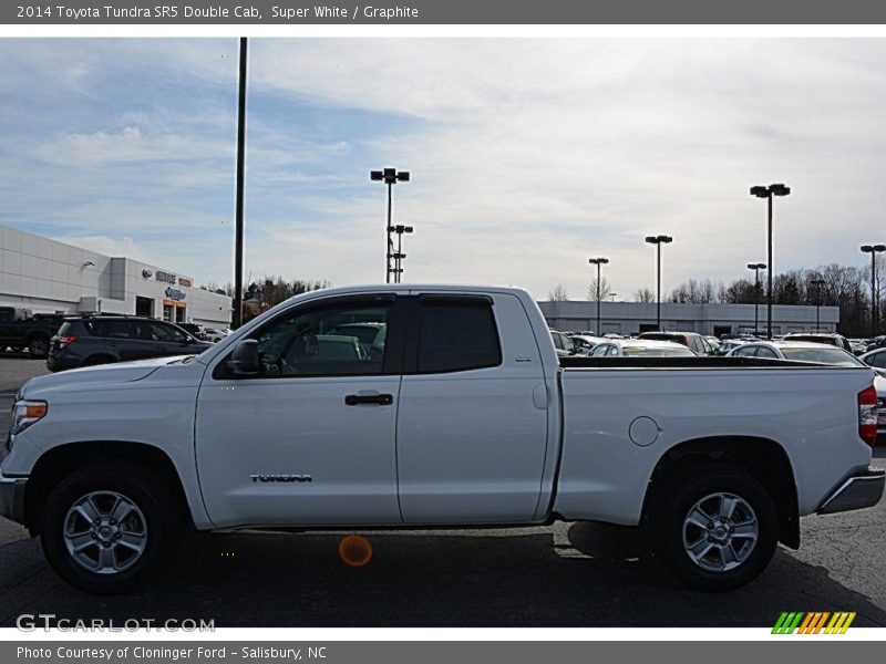 Super White / Graphite 2014 Toyota Tundra SR5 Double Cab