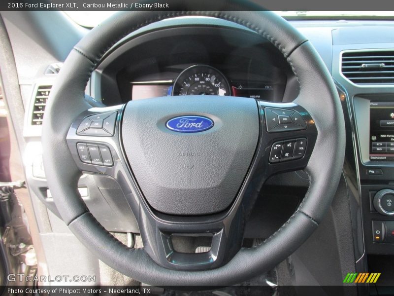Caribou Metallic / Ebony Black 2016 Ford Explorer XLT