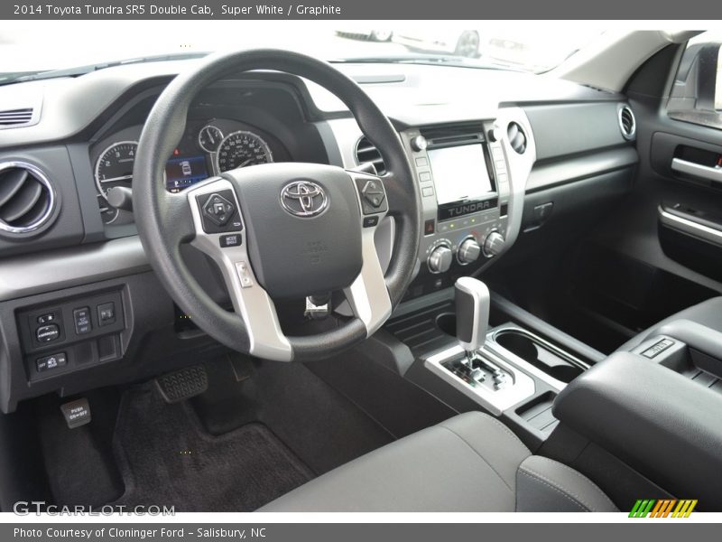 Super White / Graphite 2014 Toyota Tundra SR5 Double Cab