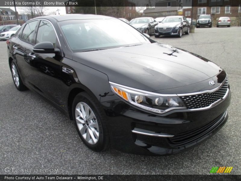 Ebony Black / Black 2016 Kia Optima EX