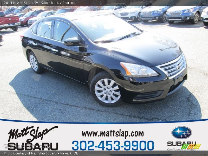 Super Black / Charcoal 2014 Nissan Sentra SV