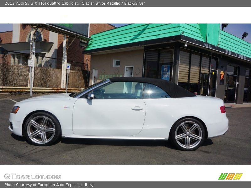 Glacier White Metallic / Black/Silver 2012 Audi S5 3.0 TFSI quattro Cabriolet