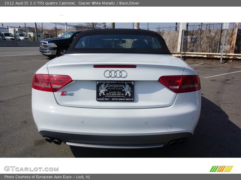 Glacier White Metallic / Black/Silver 2012 Audi S5 3.0 TFSI quattro Cabriolet