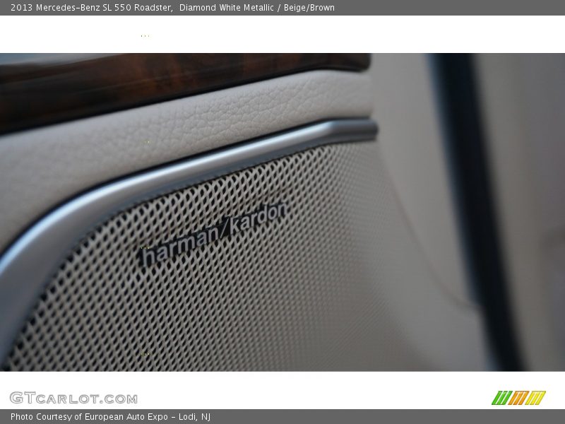 Diamond White Metallic / Beige/Brown 2013 Mercedes-Benz SL 550 Roadster