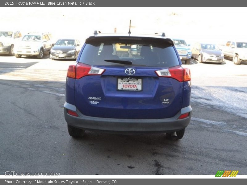 Blue Crush Metallic / Black 2015 Toyota RAV4 LE