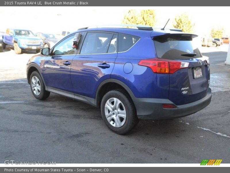 Blue Crush Metallic / Black 2015 Toyota RAV4 LE