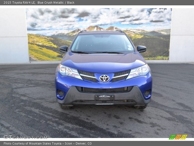 Blue Crush Metallic / Black 2015 Toyota RAV4 LE