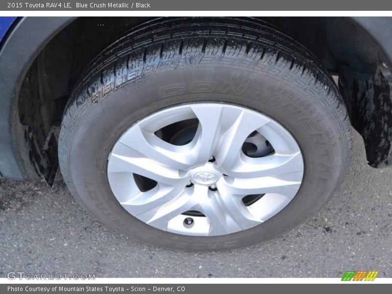 Blue Crush Metallic / Black 2015 Toyota RAV4 LE