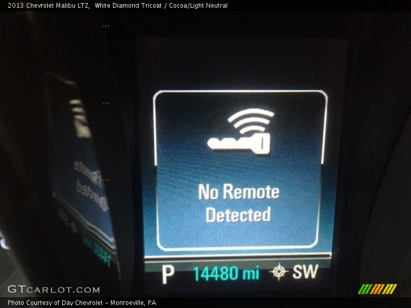 White Diamond Tricoat / Cocoa/Light Neutral 2013 Chevrolet Malibu LTZ