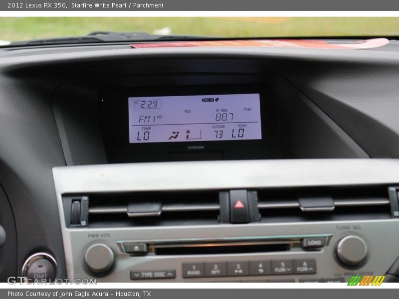 Starfire White Pearl / Parchment 2012 Lexus RX 350