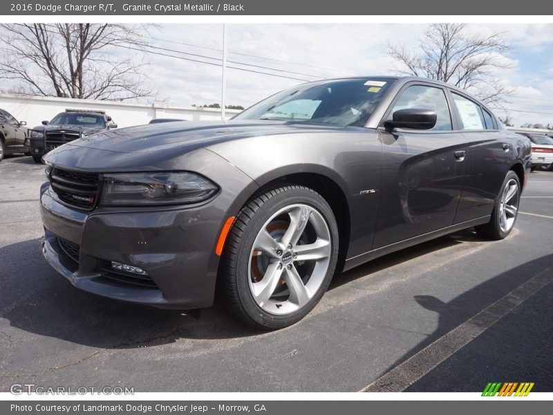 Granite Crystal Metallic / Black 2016 Dodge Charger R/T