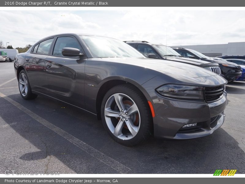 Granite Crystal Metallic / Black 2016 Dodge Charger R/T