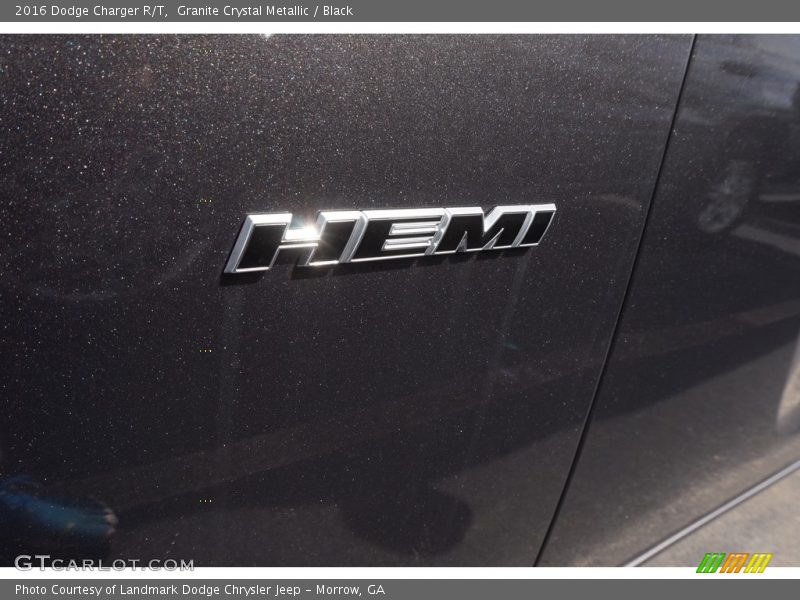 Granite Crystal Metallic / Black 2016 Dodge Charger R/T