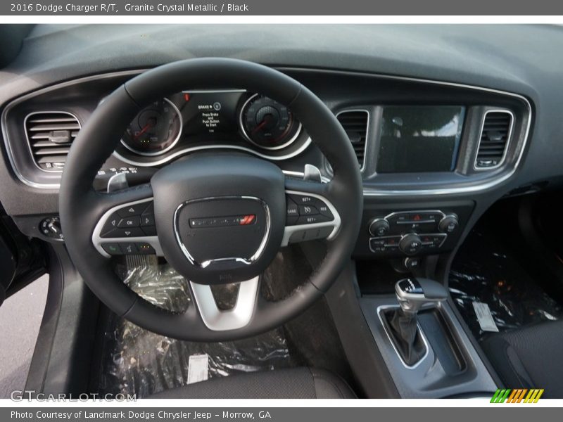 Granite Crystal Metallic / Black 2016 Dodge Charger R/T