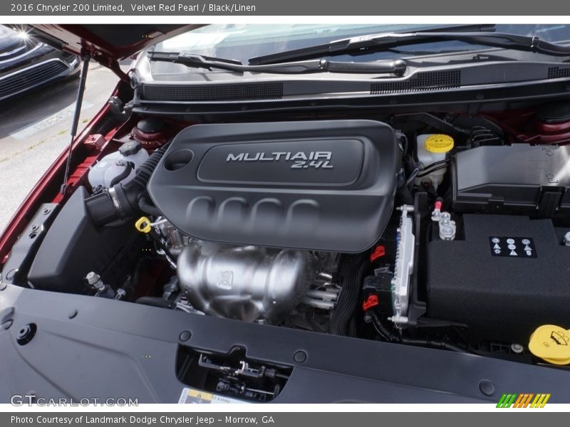 Velvet Red Pearl / Black/Linen 2016 Chrysler 200 Limited