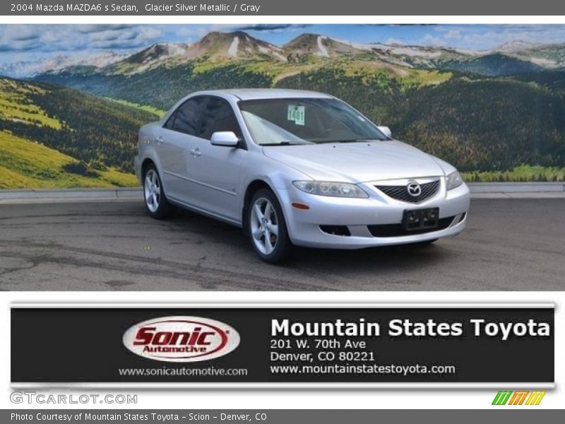Glacier Silver Metallic / Gray 2004 Mazda MAZDA6 s Sedan