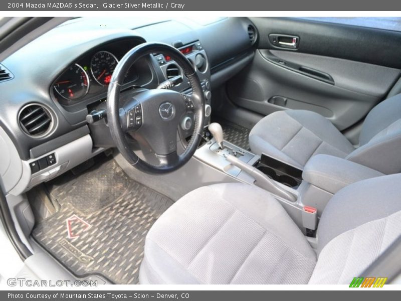 Glacier Silver Metallic / Gray 2004 Mazda MAZDA6 s Sedan