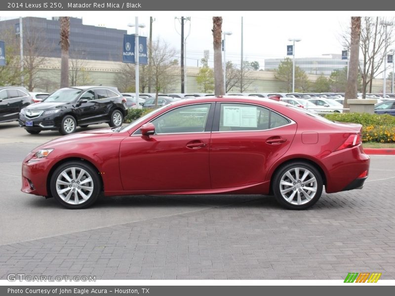 Matador Red Mica / Black 2014 Lexus IS 250