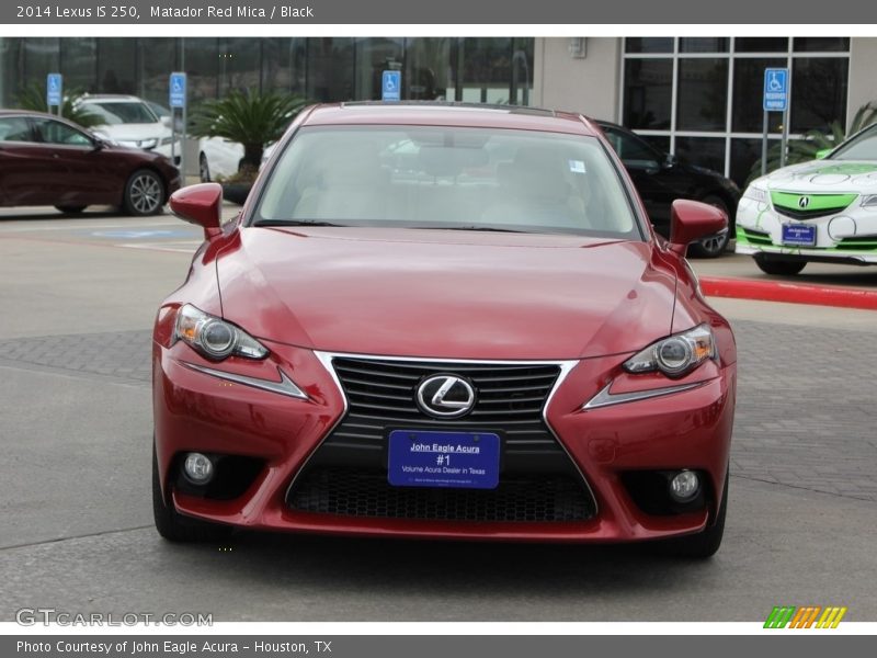 Matador Red Mica / Black 2014 Lexus IS 250