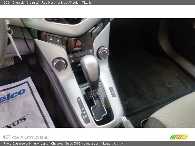 Red Hot / Jet Black/Medium Titanium 2014 Chevrolet Cruze LS