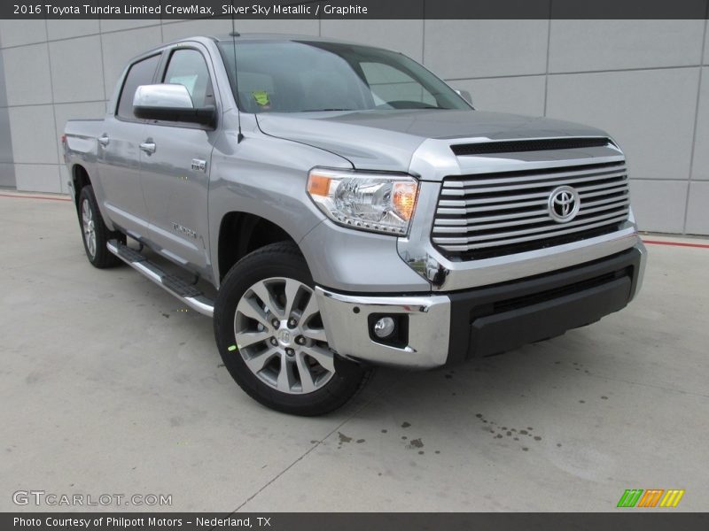 Silver Sky Metallic / Graphite 2016 Toyota Tundra Limited CrewMax