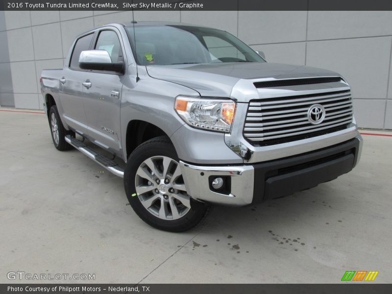Silver Sky Metallic / Graphite 2016 Toyota Tundra Limited CrewMax