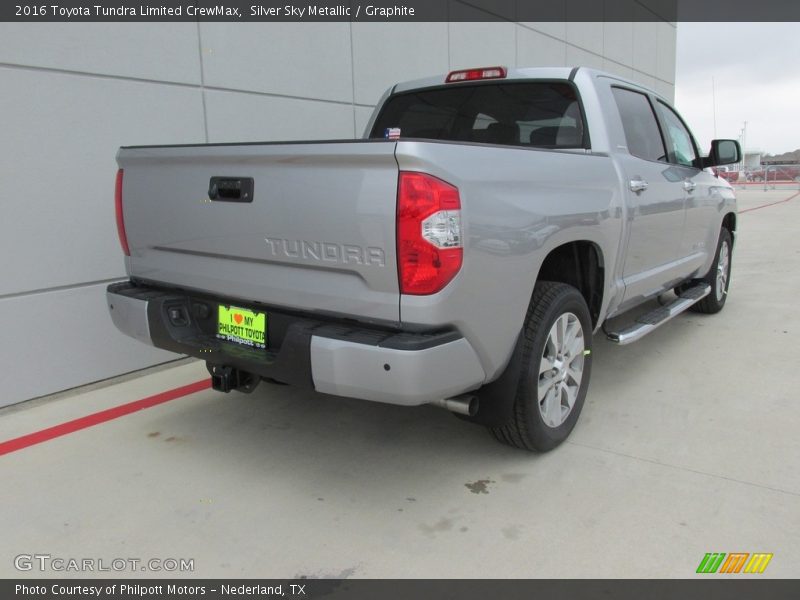 Silver Sky Metallic / Graphite 2016 Toyota Tundra Limited CrewMax