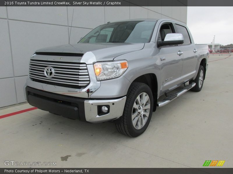 Silver Sky Metallic / Graphite 2016 Toyota Tundra Limited CrewMax