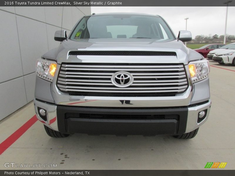 Silver Sky Metallic / Graphite 2016 Toyota Tundra Limited CrewMax