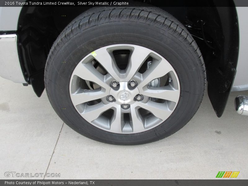 Silver Sky Metallic / Graphite 2016 Toyota Tundra Limited CrewMax