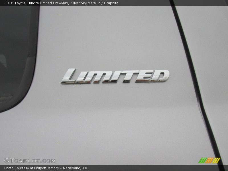 Silver Sky Metallic / Graphite 2016 Toyota Tundra Limited CrewMax