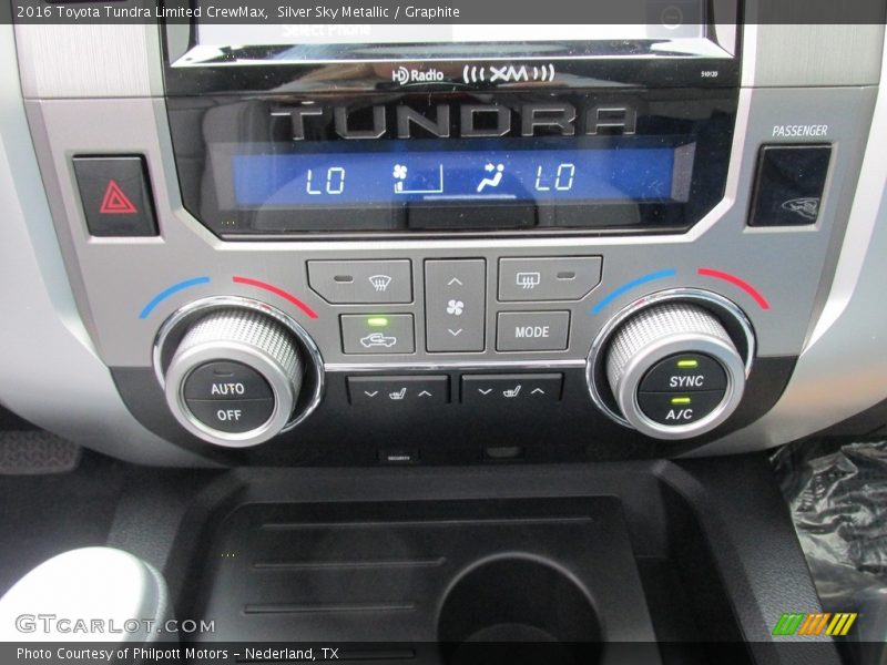 Silver Sky Metallic / Graphite 2016 Toyota Tundra Limited CrewMax