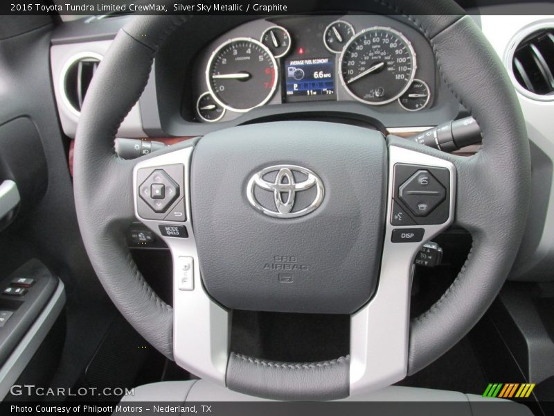Silver Sky Metallic / Graphite 2016 Toyota Tundra Limited CrewMax