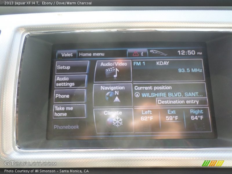 Ebony / Dove/Warm Charcoal 2013 Jaguar XF I4 T