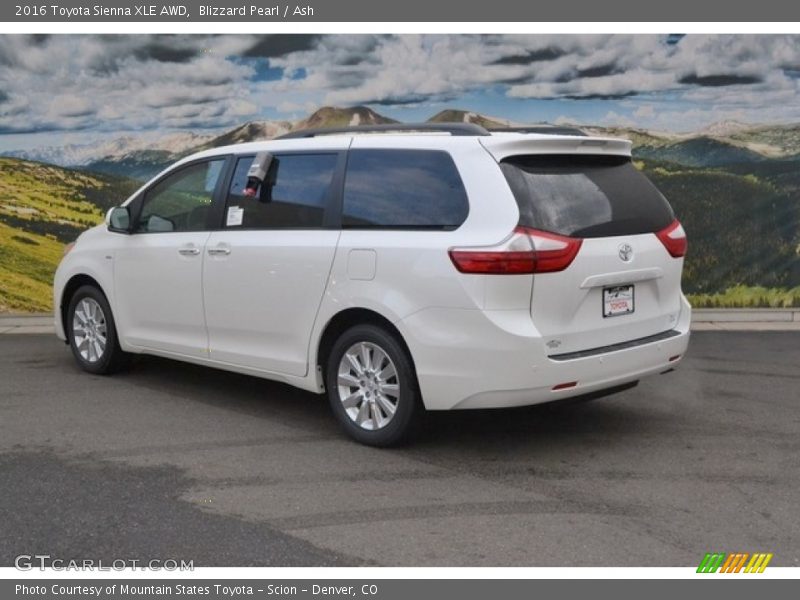 Blizzard Pearl / Ash 2016 Toyota Sienna XLE AWD
