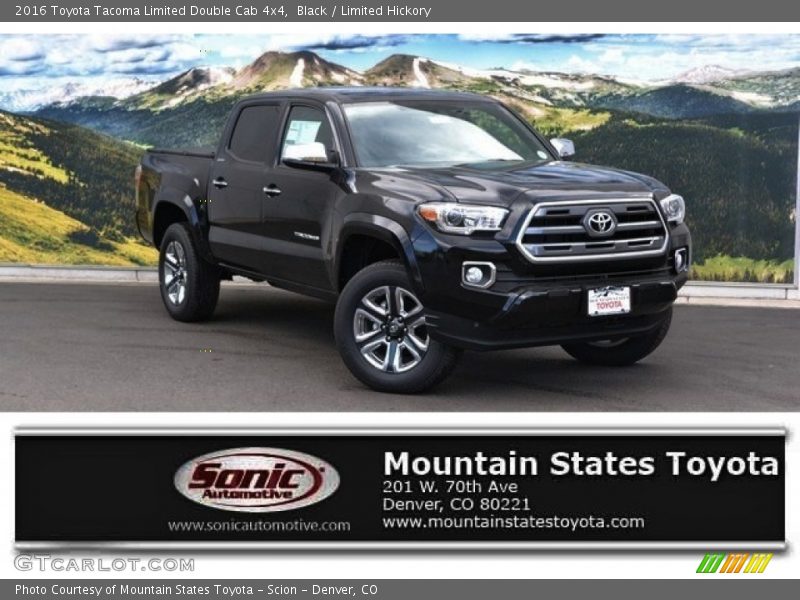 Black / Limited Hickory 2016 Toyota Tacoma Limited Double Cab 4x4