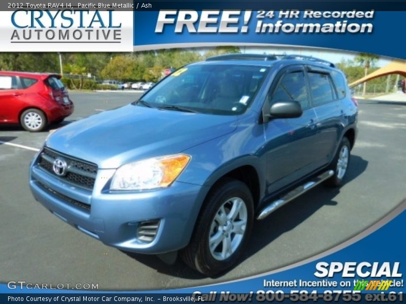 Pacific Blue Metallic / Ash 2012 Toyota RAV4 I4