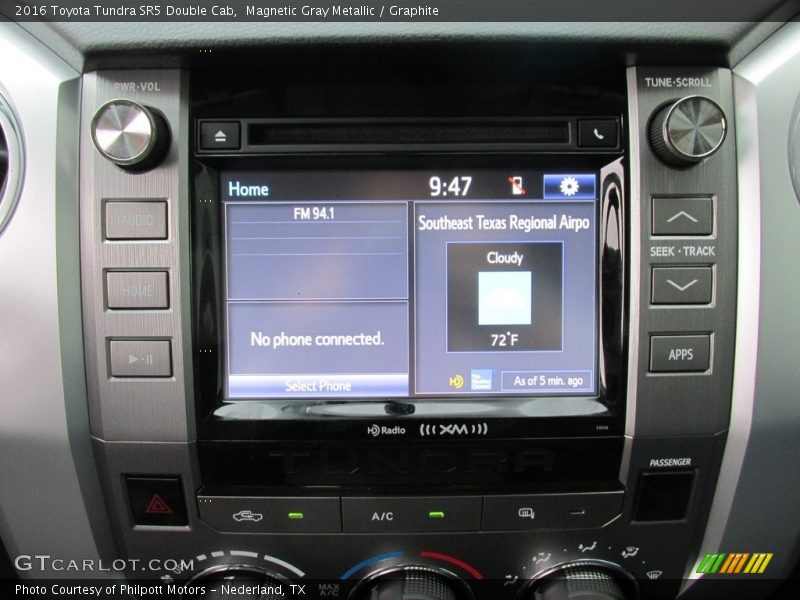 Magnetic Gray Metallic / Graphite 2016 Toyota Tundra SR5 Double Cab