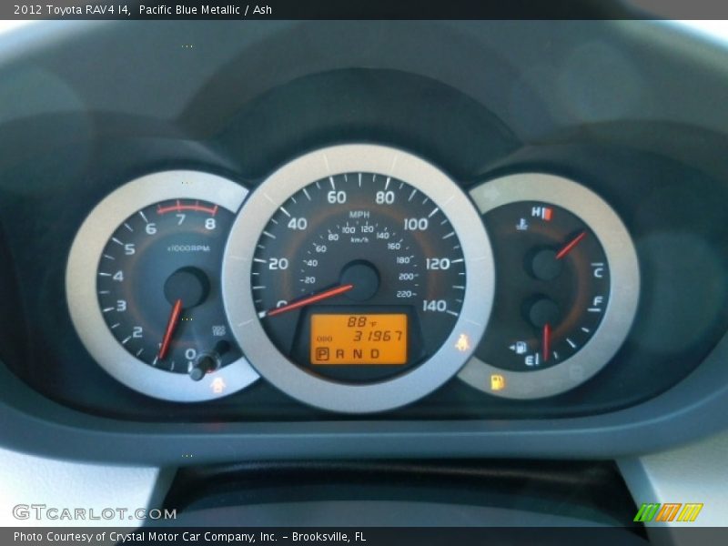 Pacific Blue Metallic / Ash 2012 Toyota RAV4 I4