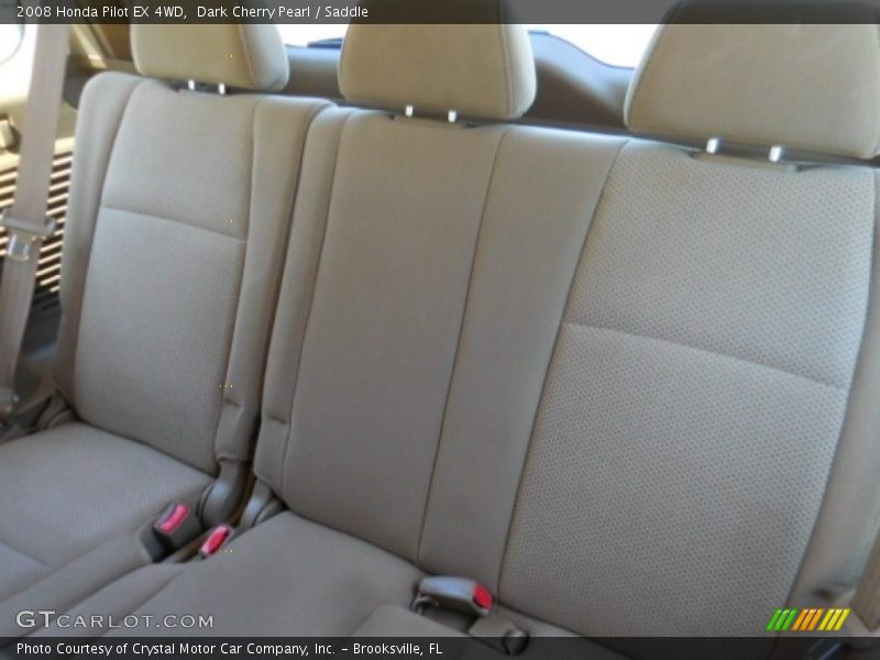 Dark Cherry Pearl / Saddle 2008 Honda Pilot EX 4WD