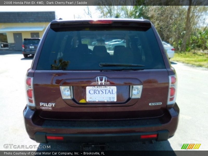 Dark Cherry Pearl / Saddle 2008 Honda Pilot EX 4WD