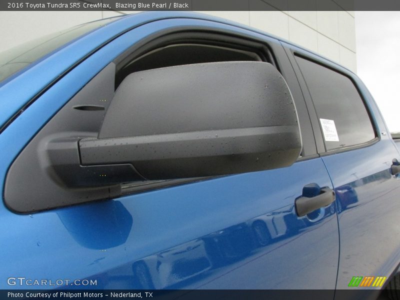 Blazing Blue Pearl / Black 2016 Toyota Tundra SR5 CrewMax