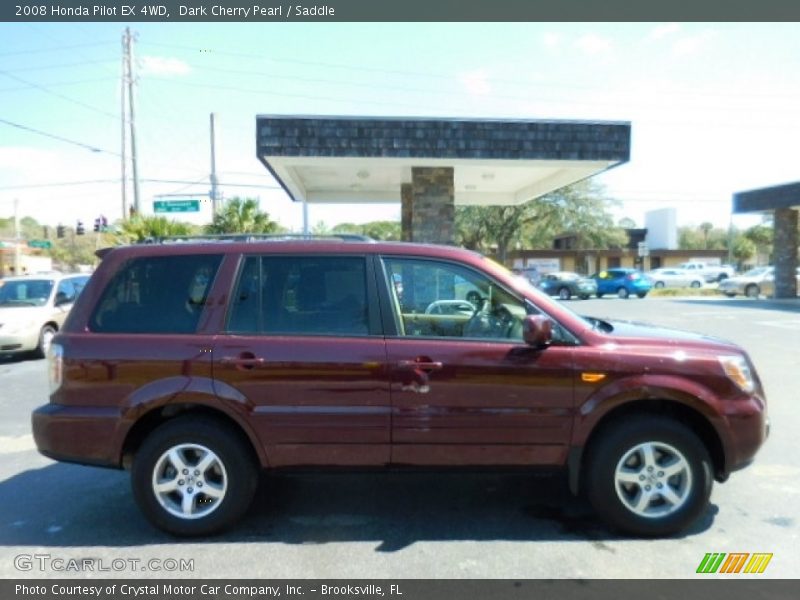 Dark Cherry Pearl / Saddle 2008 Honda Pilot EX 4WD