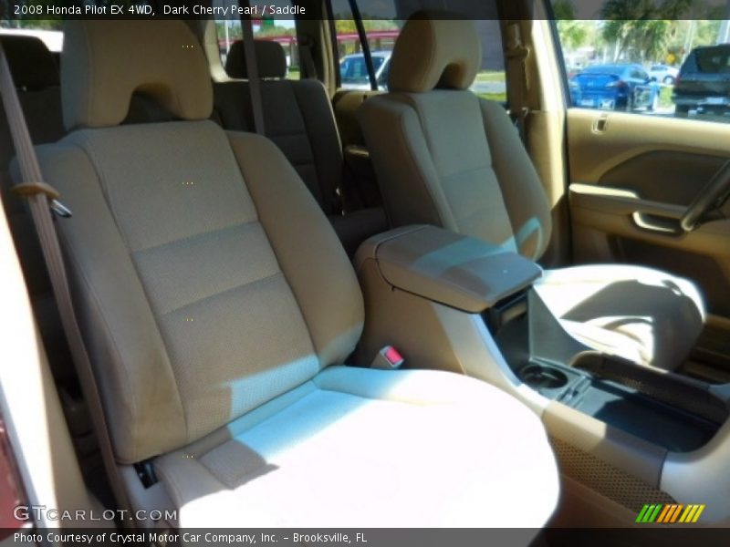 Dark Cherry Pearl / Saddle 2008 Honda Pilot EX 4WD